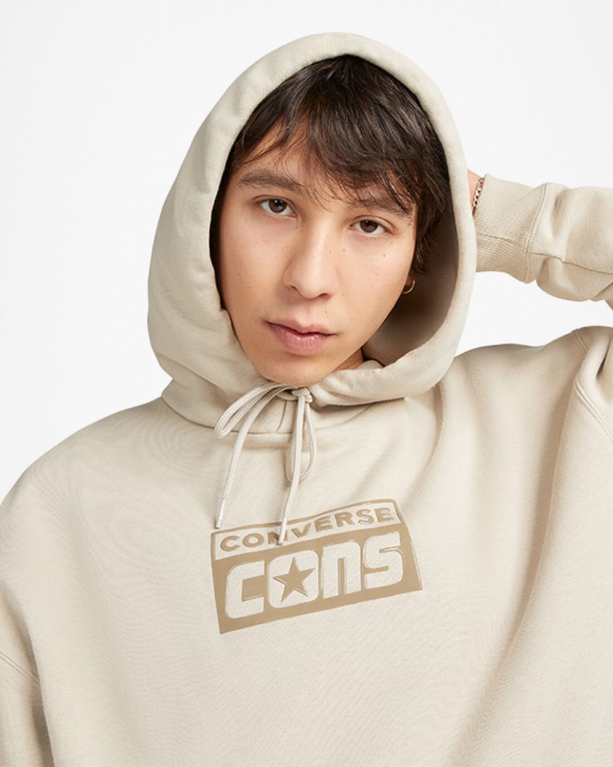 Mikiny S Kapucňou Converse CONS Fleece Pullover Panske Siva | SK PCMAF7